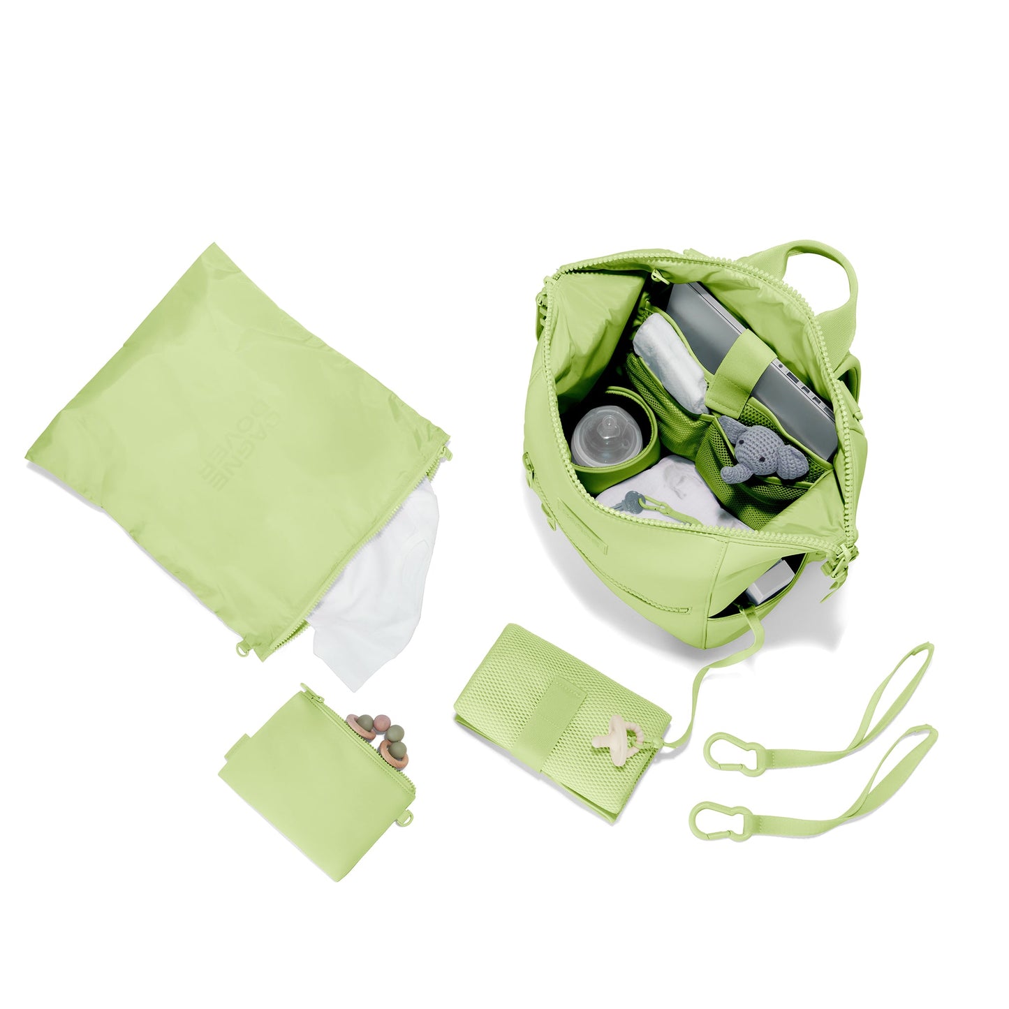 Indi Diaper Backpack in Matcha Latte, Medium