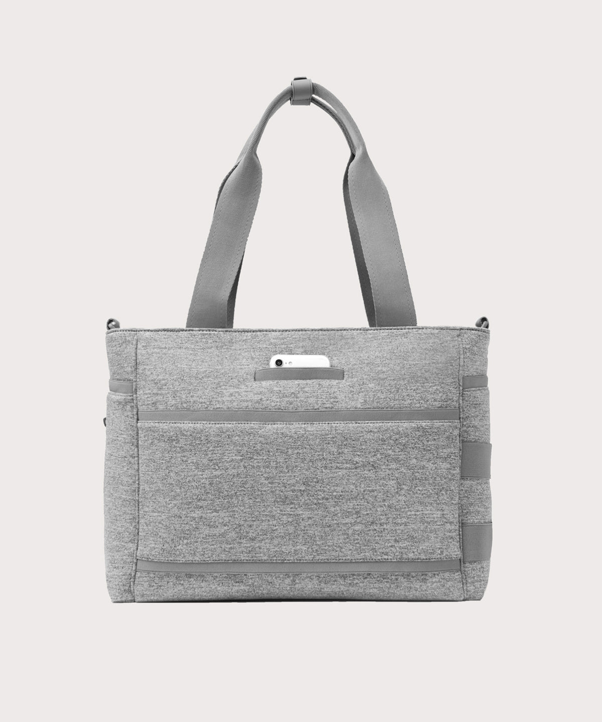 Wade Diaper Tote in Heather Grey