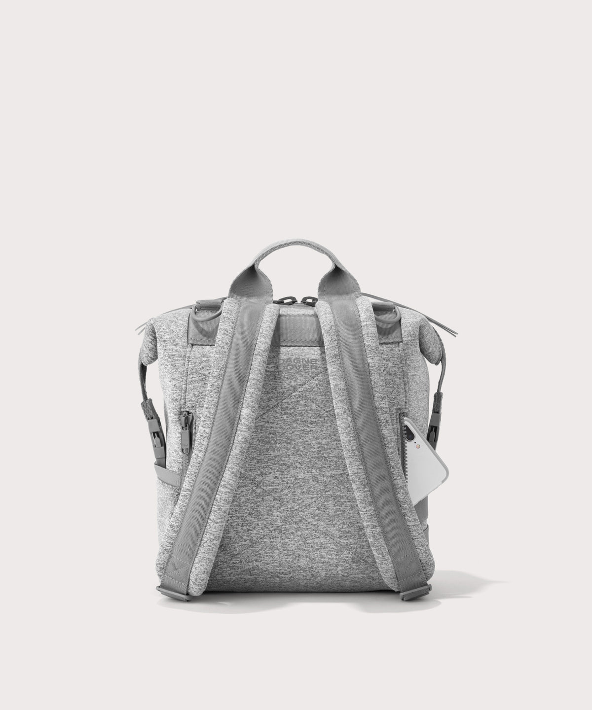 Indi Diaper Backpack in Heather Grey, Small