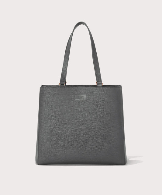 Allyn Tote in Graphite, Large