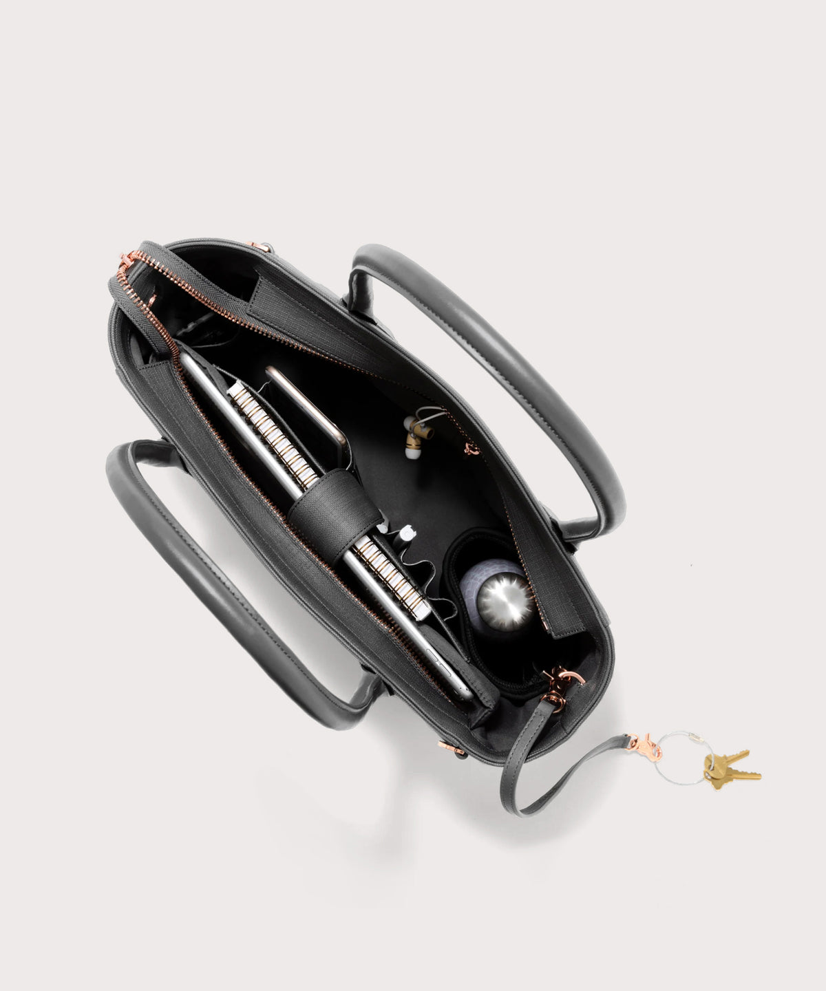 Signature Tote in Graphite, Classic